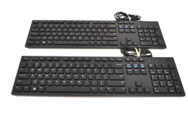 Lot Of 50 Dell Slim Wired Usb Keyboard RKR0N 0RKR0N Keyboard-KB216 - Us - $306.69