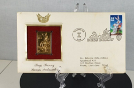 Bugs Bunny Stamps Ambassador May 22 1997 First Day Issue 22kt Gold  Foil... - £7.69 GBP