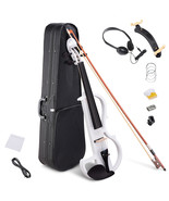 4/4 Electric Maple Violin Right Hand Full Size Concert W/ Headphone Case... - £127.32 GBP