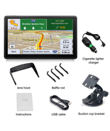 7 Inch Car GPS Navigation Touch Screen GPS Navigator Truck Sunshade Sat ... - £37.55 GBP
