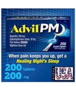 Advil PM, 200mg Pain Reliever Nighttime Sleep Aid 200 Coated Caplets - $34.88