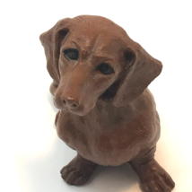Red Mill Manufacturing Crushed Pecan Shells DACHSHUND WEINER DOG 6&quot; Figu... - $9.89