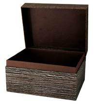 Small/Keepsake 90 Cubic Inch Antique Brown Chest Earthurn Cremation Urn Ashes - £136.30 GBP