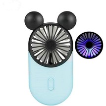 Cute Personal Mini Fan Handheld &amp; Portable USB Charging Fan with LED Lights - £8.63 GBP