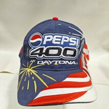 PEPSI 400 AT DAYTONA INT. SPEEDWAY STRAP BACK HAT 2002 - €14,68 EUR