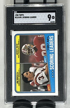 1988 Topps #218 Nfl Scoring Leaders Jerry Rice 49ers Jim Breech Bengals Sgc 9 Mt - £19.03 GBP