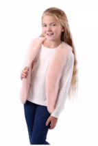 Jona Michelle Girls&#39; Faux Fur Vest, Size: XS (3T/4T), Color: Blush/Pink - £15.12 GBP