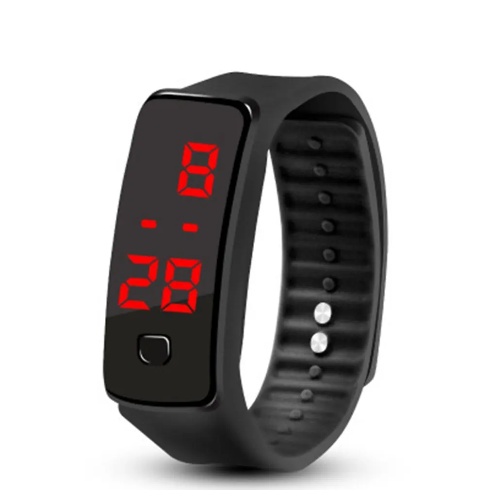 Multicolour LED  Wrist celet Light weight Soft Fashion Fitness clock   Watch For - £43.03 GBP