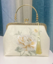 Delicate Rose Embroidered Handbag - £35.65 GBP