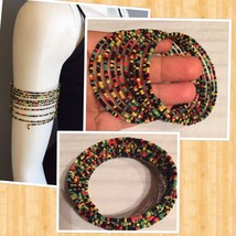 Seed Beads 12 Wrap Bracelet Handmade Cuff Fashion Jewelry #5 - £11.98 GBP