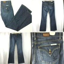 David Kahn Jeanswear Bootcut Denim Jeans 28 32x33 True Fit USA Made Dark Wash - $35.58