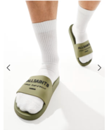 AllSaints Underground Rubber Slide Sandals in Khaki Green Size US 9/ UK ... - $54.44