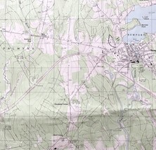 Map Newport Maine 1982 #3 Topographic Geological Survey 1:24000 27 x 22&quot; TOPO9 - £35.38 GBP