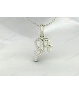 Shree Symbol God Diamond Stone 925 Silver Birthday Gift Pendant Necklace... - $49.50+