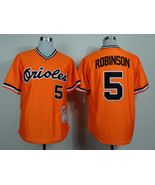 Orioles #5 Brooks Robinson Jersey Old Style Uniform Orange - $45.00