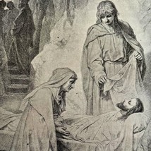 1901 Burial Of Jesus Christ Victorian Plate Print Religion Christian DWDD8 - £9.01 GBP