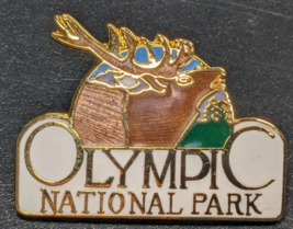 Olympic National Park - Utah - Elk - Souvenir Enamel Lapel Hat Pin - £9.32 GBP