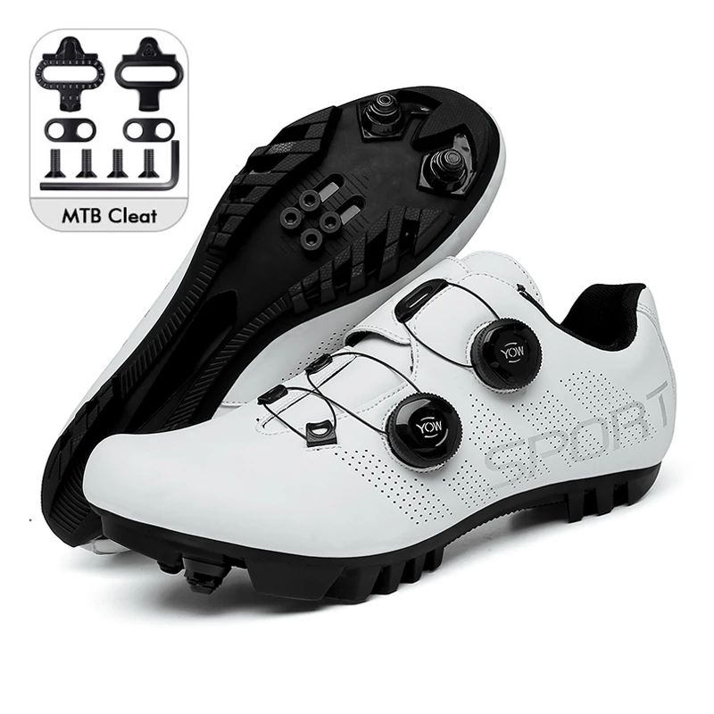 2024 Cycling Shoes MTB SPD Cleats for Shimano Men Racing Road Bike Shoes Speed C - £158.20 GBP