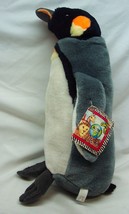 Vintage 1994 K&amp;M International Emperor Penguin 15&quot; Plush Stuffed Animal Toytag - £15.58 GBP