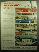 1957 Chrysler Corporation Ad - North, South, East, West - The Switch is on - $18.49