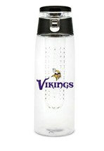 NFL Minnesota Vikings 20oz Plastic Sport Bottle Infuser Style Workout Fitness - £11.27 GBP