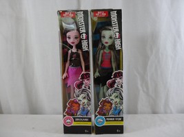 Mattel Monster High Draculaura &quot;Daughter Of Dracula&quot; + Frankie Stein New Nib - £17.93 GBP