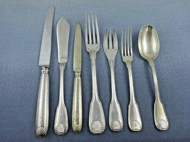 Sevigne by Puiforcat Sterling Silver Flatware Set Service French 52 pcs Shell - £7,841.49 GBP