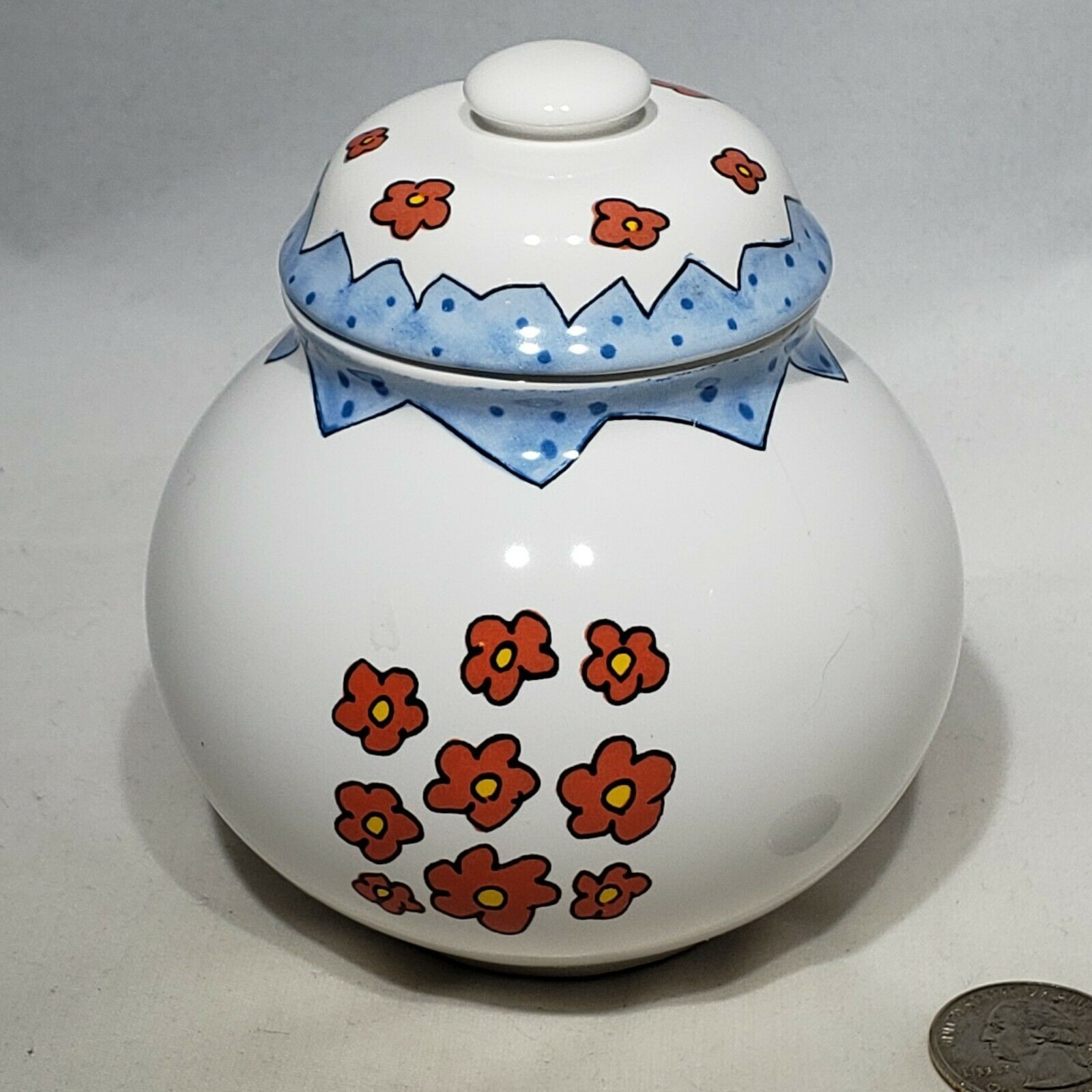 A Day In Town Annee Goodchild by Porsgrund Covered Lidded Candy Trinket Dish - $12.95