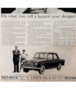 1960 Chrysler Simca Advertisement Imported Car Automobilia Vintage DWXX2 - $34.47 CAD