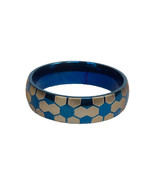 Men&#39;s Soccer Ball Ring, Titanium Steel ring Ring, Men&#39;s Band, Engagement... - $16.39 CAD