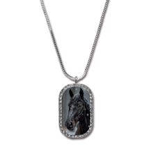 Black Horse Necklace - £7.91 GBP