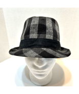 Vintage Explicit Youth Fedora Plaid Black and Gray Size S/M Ages 14 Plus - $15.57