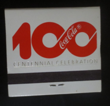 Coca-Cola 100 Centennial Celebration Match Book Full and Unstruck - £4.50 GBP
