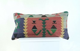 Home Decorative Handmade 12x24 Throw Kilim Pillow Cover Oriental Ottoman A955 - $20.53