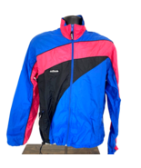 HIND Windbreaker Vintage 90s Activewear Jacket Mens Neon Pink Blue USA Made - £35.03 GBP