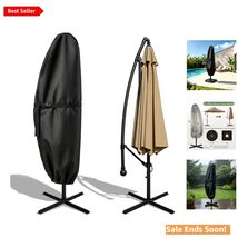 UV-Resistant Patio Umbrella Cover - Fits Cantilever Umbrellas 7.5ft-11.5ft - $21.73