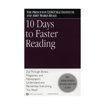 10 Days to Faster Reading Abby Marks-Beale/ The Princeton Language Institute - £17.76 GBP