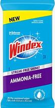 Windex Ammonia-Free Premoistened Glass Wipes, Crystal Rain Fresh Scent, ... - £9.60 GBP