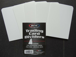 5 Loose Single BCW Trading Card Divider for Storage Boxes Regular  - £3.18 GBP