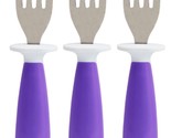 Munchkin Raise Toddler Fork Set, 12+ Months, BPA Free, Purple, Qty 3 - $10.79