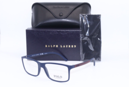 New Polo Ralph Lauren Ph 2126 5506 Matte BLUE-RED Authent Frame Eyeglasses 55-16 - £80.83 GBP