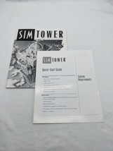 Sim Tower PC Video Game Manual And Quick Start Guide Only - $182.40 MXN