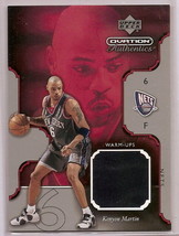 2002-03 upper deck Ovation authentics Kenyon Martin warm up Jersey Card - £7.70 GBP