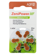 Zenipower Size 312 Zinc Air Hearing Aid Batteries 120 Pack - £22.79 GBP