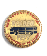 VTG 1997 NYC Transit Bus Roadeo Pin Dept of Buses Transportation Collect... - $21.85 CAD