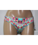 NEW Bar III Skylar Multi Ruched Sash Tab Hipster Bikini Swim Bottom XS X... - £9.44 GBP