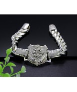 925 sterling silver Rajput &#39;Ranbanka Rathore&#39; logo bracelet jewelry sbr154 - $534.26 CAD+