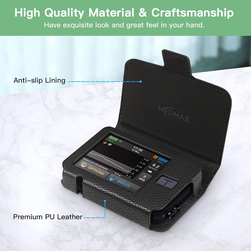 PU Leather Protective Case for Tandem T:Slim X2 / T:Slim Insulin Pumps, Lightwei Item image 5