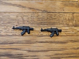 Lot of 2 LEGO Minifigure Accessory Custom Submachine Guns, Black - £1.57 GBP