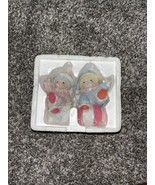 Vintage Homco 1451 Porcelain Baby Clown Boy &amp; Girl Ball &amp; Block Figurine... - $29.40